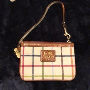 Small Coach wristlet barely used!